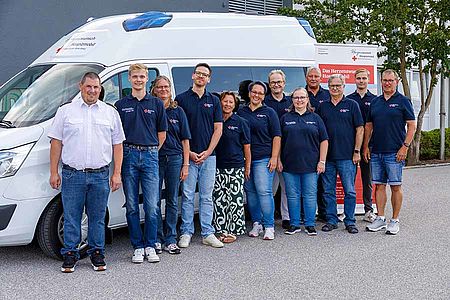 Martin Frank zu Besuch beim Herzenswunsch Hospizmobil des BRK-Kreisverbandes Rottal-Inn