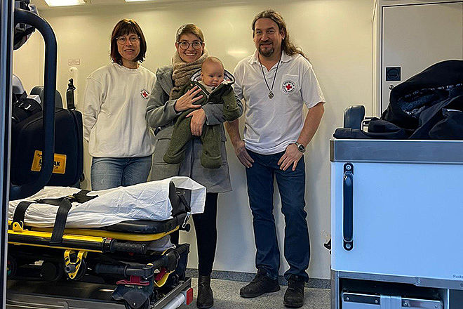 Geburt im Krankenwagen des BRK Rottal-Inn
