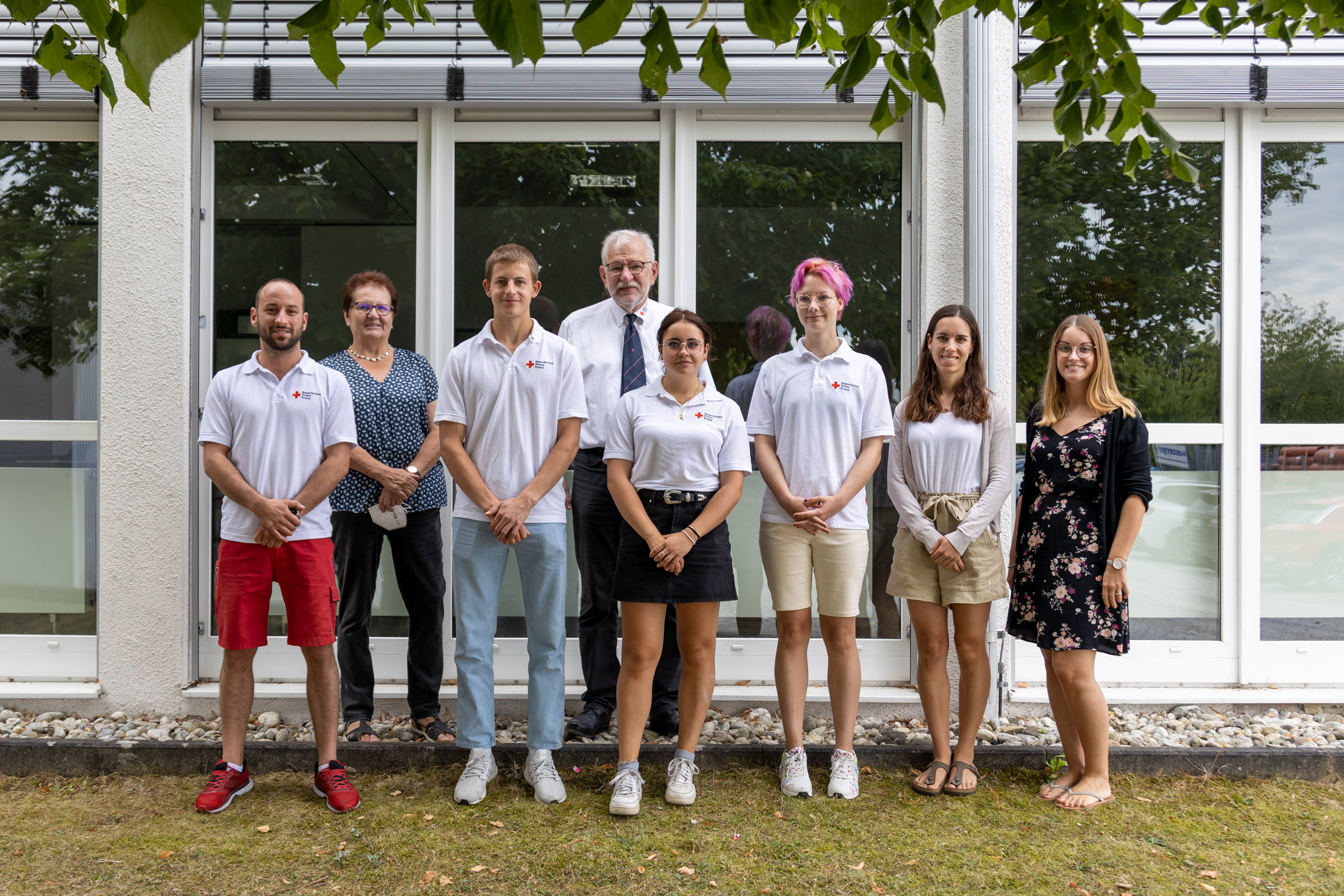 Das Team des BRK wirbt um die Fördermitgliedschaft Das Team des BRK wirbt um die Fördermitgliedschaft